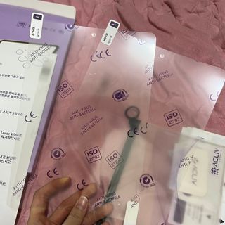 아클리브 Premium 항균 항바이러스 액정 보호필름(iPad) — 5점을 준 리뷰어가 2022년 1월 올린 사용 사진