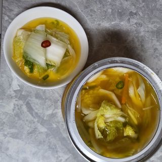 셰프애찬 단호박 백김치 1kg — 5점을 준 리뷰어가 2022년 10월 올린 사용 사진
