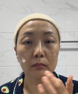 바노바기 코스메틱 바노바기 디엑스 마스크 — 5점을 준 리뷰어가 2024년 7월 올린 사용 사진