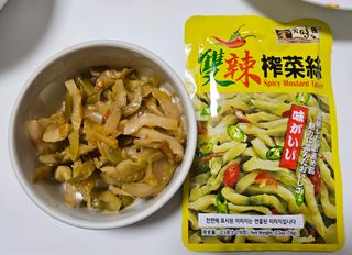 루시델리 야미하우스 홍콩 스파이시 프리미엄 짜사이 무침 500g — 5점을 준 리뷰어가 2024년 7월 올린 사용 사진