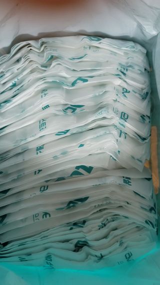 아베크 펫 와이드 프리미엄 중형 애견 강아지 배변 패드 54매 1팩 45g — 5점을 준 리뷰어가 2021년 7월 올린 사용 사진