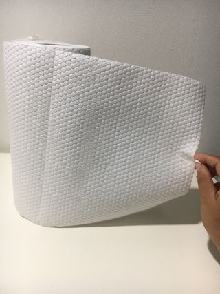 부직포나라 중금속유해물질ZERO 뜯어쓰는 주방 일회용수세미 60매 2매 — 5점을 준 리뷰어가 2022년 9월 올린 사용 사진