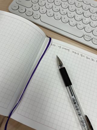 리훈 2023년 하고싶은말다이어리 (세로/정사각 중 택 1, 베이지/블루 중 택 1) — 4.5점을 준 리뷰어가 2023년 1월 올린 사용 사진
