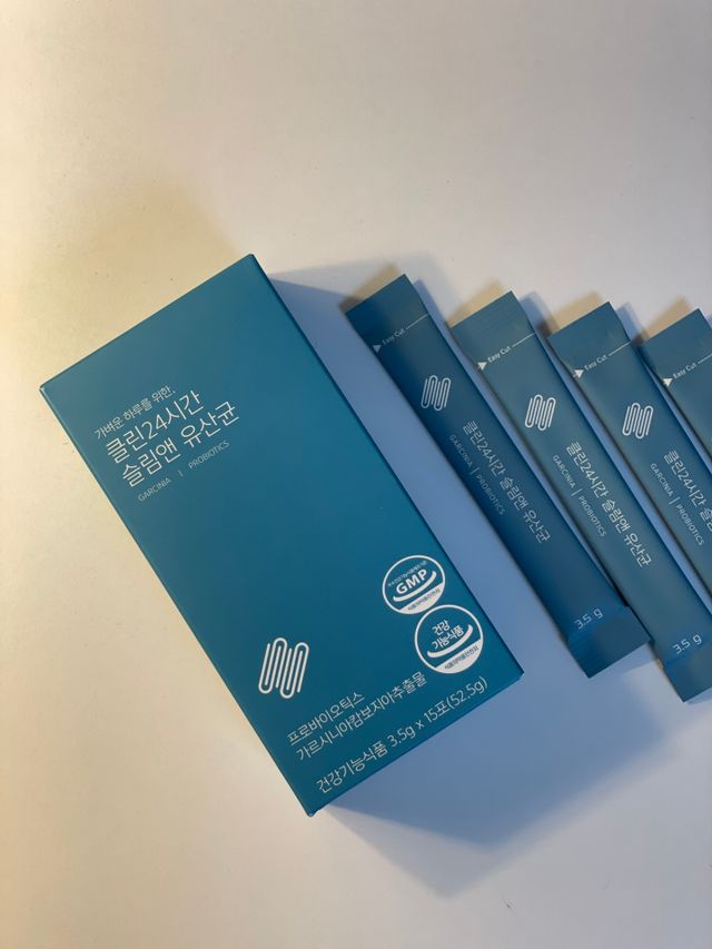 클린24시간 슬림앤유산균 1박스 (3.5g X 15포) 리뷰 사진