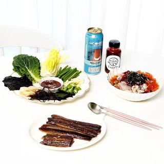 마라도푸드 포항 구룡포 햇 과메기 야채세트 마라도회식당 꽁치 — 5점을 준 리뷰어가 2023년 10월 올린 사용 사진