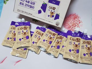 [몸엔용] 우리 아이 건강간식, 달콤한 녹용곤약젤리 디어팡 4종 — 5점을 준 리뷰어가 2021년 8월 올린 사용 사진