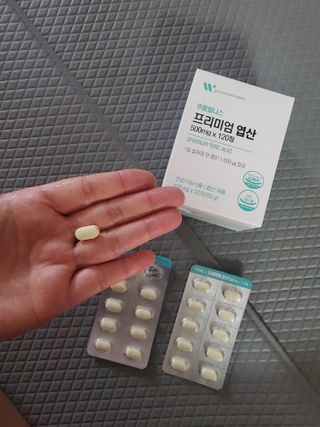 [푸름웰니스] 프리미엄 엽산 (500mgX120정) — 5점을 준 리뷰어가 2022년 5월 올린 사용 사진
