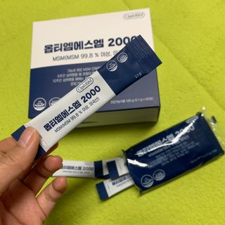 바른비타민 옵티엠에스엠2000 1박스 60포 관절 연골 복합건강기능식품 — 5점을 준 리뷰어가 2021년 6월 올린 사용 사진