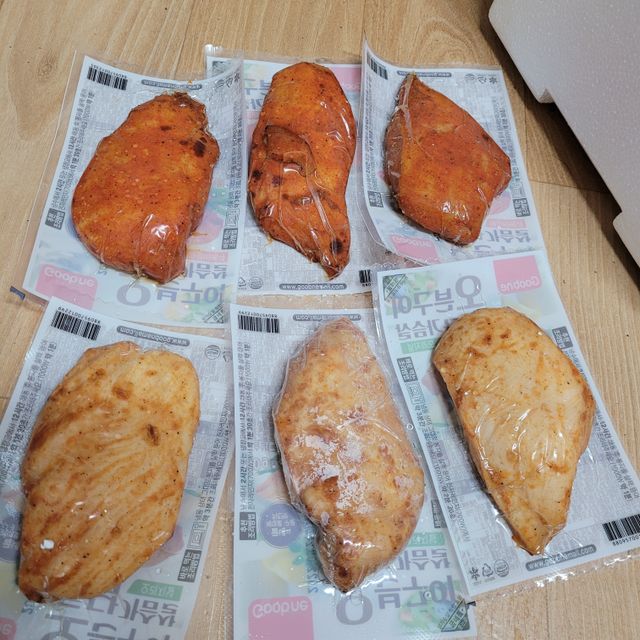 [굽네] 오븐구이 통 닭가슴살 2종 6팩 리뷰 사진