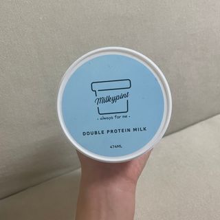 밀키파인트 더블 프로틴 우유 — 5점을 준 리뷰어가 2021년 8월 올린 사용 사진