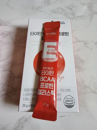 인디닥터 면역 생생 핑크 이뮨 젤리 + 타이탄 BCAA 프로틴 젤리스틱 — 5점을 준 리뷰어가 2022년 5월 올린 사용 사진