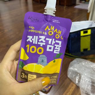 탐라원 건강 어린이 주스, 생생한 주스 3종 - 유기 감귤 주스, 당근과 사과 주스, 감귤 주스 — 5점을 준 리뷰어가 2021년 10월 올린 사용 사진