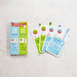 메디힐 올리브영 1등 마스크팩 워터마이드팩 2매 + 티트리팩 2매 기획세트 — 5점을 준 리뷰어가 2021년 2월 올린 사용 사진