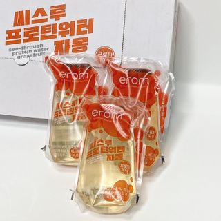 이롬 씨스루 프로틴워터 사과, 자몽 200ml x 12입 — 5점을 준 리뷰어가 2022년 9월 올린 사용 사진