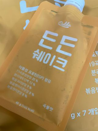 [덜다] 든든 식물성 단백질 쉐이크 40g X 7입 (곡물/딸기) — 5점을 준 리뷰어가 2023년 8월 올린 사용 사진
