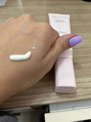 프리마인 선크림만 바꿨을 뿐인데 매일 물 2L챙겨먹고 기초케어 완벽하게 한 물빛피부 완성,셀라브UV프로텍터 — 5점을 준 리뷰어가 2023년 7월 올린 사용 사진