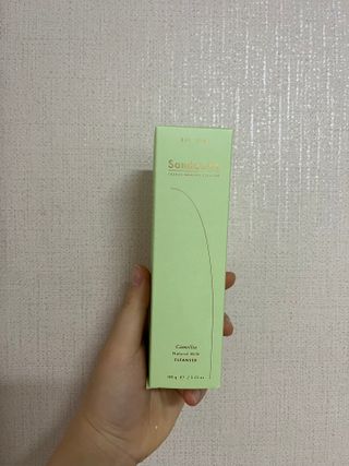 스킨큐어 산다화 울트라 젠틀 약산성 세안제 — 4점을 준 리뷰어가 2023년 3월 올린 사용 사진