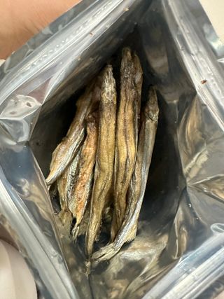 [펫시밀] 원물그대로 영양듬뿍 동결건조 왕북어트릿300g,왕치킨트릿400g,열빙어트릿300g 대용량 간식 — 5점을 준 리뷰어가 2023년 5월 올린 사용 사진