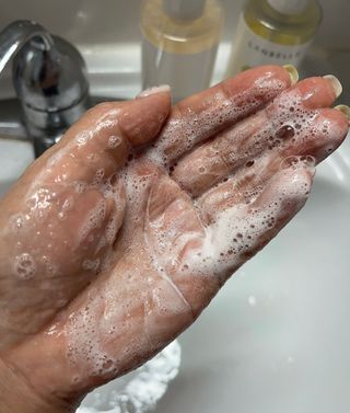 랑벨 내츄럴 딥 포어 클렌저 210ml (저자극 약산성 천연 클렌징 젤) — 5점을 준 리뷰어가 2022년 3월 올린 사용 사진