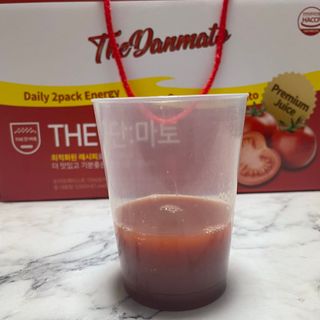 제이제이바이오 더단마토 프리미엄주스 100ml 30팩입 - 무설탕 스테비아 토마토즙 — 5점을 준 리뷰어가 2021년 12월 올린 사용 사진