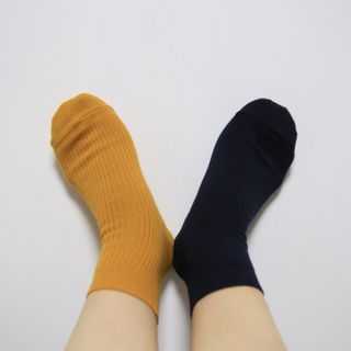 [사이즈가 있는 양말 필로이] 남/여 골지 발목 양말 4족 세트 남【S, M, L, XL】여【S, M, L】_컬러 랜덤 — 4.5점을 준 리뷰어가 2022년 6월 올린 사용 사진