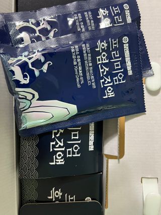 참앤들황토농원 국내산 흑염소를 정성스럽게 담은, 프리미엄 흑염소 진액 70ml x 30포 1박스 — 5점을 준 리뷰어가 2023년 1월 올린 사용 사진