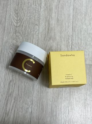 산다화 비타민씨 화이트닝 토너 패드 — 4점을 준 리뷰어가 2023년 9월 올린 사용 사진