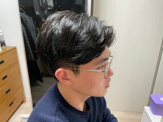 [갸스비] 곱슬 머리부터 파마까지 남자의 컬을 위한 갸스비 컬크림 — 5점을 준 리뷰어가 2021년 10월 올린 사용 사진
