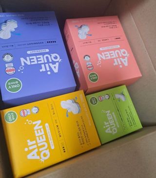에어퀸 뉴브레스 유기농 생리대 4종 (팬티라이너 20P + 중형 10P + 대형 10P + 오버나이트 8P)_체험단 — 5점을 준 리뷰어가 2024년 7월 올린 사용 사진