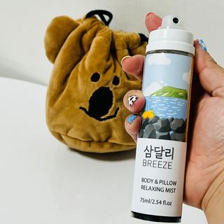 제주인디 삼달리 브리즈 바디&필로우 릴렉싱 미스트 제주 하귤 — 5점을 준 리뷰어가 2023년 2월 올린 사용 사진