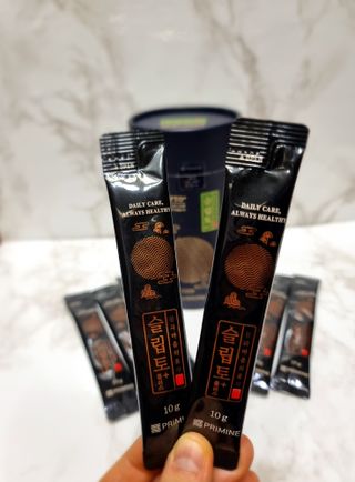 프리마인 자체 기업부설 연구소에서 찾아낸 건강한 수면의 비밀.  슬립토 플러스 30포 — 5점을 준 리뷰어가 2021년 11월 올린 사용 사진