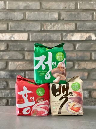 [풀무원] 자연은맛있다 정면, 백면, 홍면  세트 — 5점을 준 리뷰어가 2021년 4월 올린 사용 사진