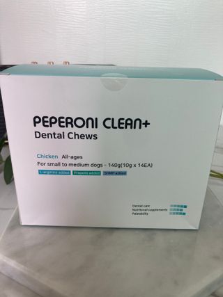 페페로니 클린플러스 덴탈치킨껌 10g x 14p — 5점을 준 리뷰어가 2021년 7월 올린 사용 사진