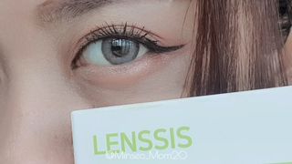 렌시스 LENSSIS [ 렌시스 ] 브라운 써클링의 영롱한 색감 ＃위썸초코 1개월용 ｜ 2직경 중 택1 ｜ — 5점을 준 리뷰어가 2021년 5월 올린 사용 사진