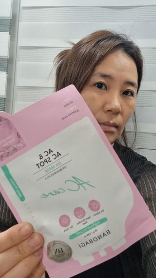 바노바기 코스메틱 바노바기 디엑스 마스크 — 5점을 준 리뷰어가 2024년 6월 올린 사용 사진