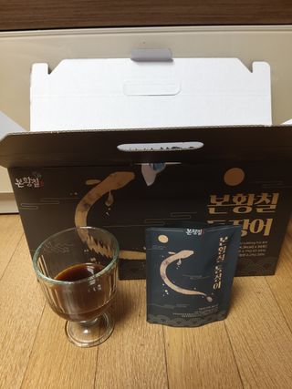 [비린내 완벽제거] 본황칠 통장어 국내산 장어즙 아르기닌 2800mg 장어즙효능 기력보강 — 5점을 준 리뷰어가 2022년 7월 올린 사용 사진