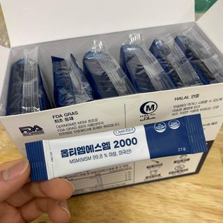 바른비타민 옵티엠에스엠2000 1박스 60포 관절 연골 복합건강기능식품 — 5점을 준 리뷰어가 2021년 6월 올린 사용 사진