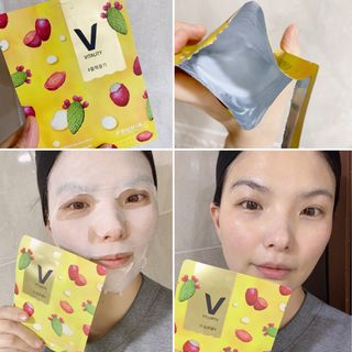 [후르디아] 골라쓰는 비건마스크팩 2종 -백년초 / 망고 — 4점을 준 리뷰어가 2022년 1월 올린 사용 사진