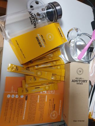 주식회사 씨크릿비에프랩 마시는 아미노산 아미토리 열대과일맛 14포 [1포, 5g / 보틀증정] — 5점을 준 리뷰어가 2023년 3월 올린 사용 사진