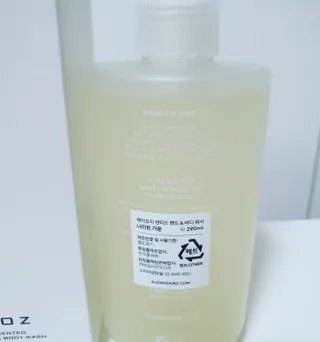 에일리언오더즈 센티드 핸드 앤 바디 워시 290ml (3종 택1) — 5점을 준 리뷰어가 2023년 8월 올린 사용 사진