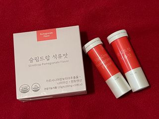 [슬림드랍 석류맛] 건기식 다이어트 보조제 겸 비타민 — 5점을 준 리뷰어가 2022년 2월 올린 사용 사진