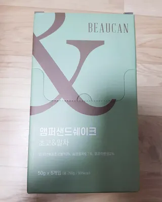 [뷰캔] 건강한 식사대용 앰퍼샌드 단백질 쉐이크 초코&말차 50g — 5점을 준 리뷰어가 2022년 6월 올린 사용 사진