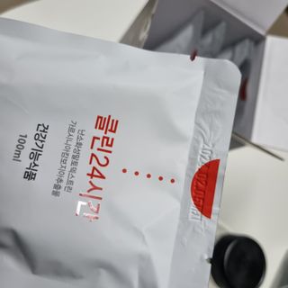 클린24시간 1BOX(5포) + 전용보틀(500ml) — 5점을 준 리뷰어가 2022년 10월 올린 사용 사진