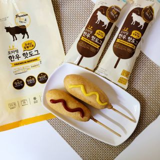 오마뎅 한우핫도그 — 5점을 준 리뷰어가 2021년 7월 올린 사용 사진