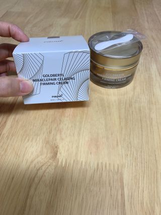 피부미 골드베릴 미라클페어 세레이징 퍼밍 크림 50ml — 5점을 준 리뷰어가 2021년 11월 올린 사용 사진