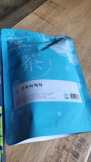 트루헬퍼 코목비책 작두콩 도라지 돌배 모과 생강 차 30티백 — 4.5점을 준 리뷰어가 2023년 3월 올린 사용 사진