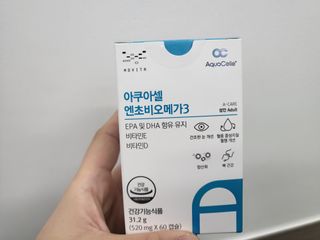 메디포스트 모비타 아쿠아셀 엔초비오메가3 60캡슐 — 4.5점을 준 리뷰어가 2022년 12월 올린 사용 사진