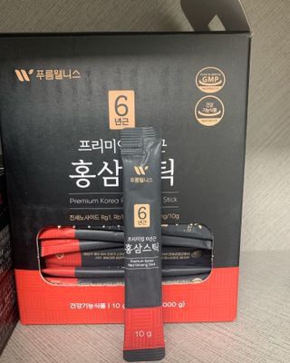 [푸름웰니스] 프리미엄 6년근 홍삼스틱 3mg x 100포 — 5점을 준 리뷰어가 2022년 4월 올린 사용 사진