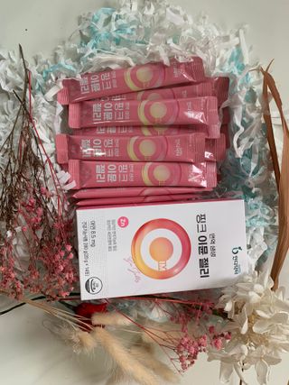 인디닥터 면역 생생 핑크 이뮨 젤리 + 타이탄 BCAA 프로틴 젤리스틱 — 4.5점을 준 리뷰어가 2022년 3월 올린 사용 사진