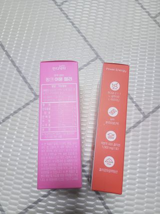 인디닥터 면역 생생 핑크 이뮨 젤리 + 타이탄 BCAA 프로틴 젤리스틱 — 4점을 준 리뷰어가 2022년 3월 올린 사용 사진